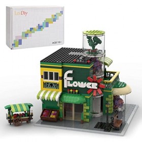 VINTAGE SILK 1834 pièces pour Lego 10309, modèle de magasin de fleurs, kit de construction, vitrine pour modèle de fleurs, co