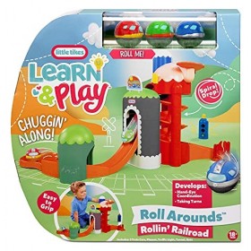 little tikes Learn & Play Roll Arounds Rollin Jeu Piste pour Enfants, Âge 18 Mois & + -Contient 3 Voitures, 658402EUC