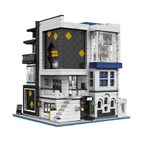 City Street View Architecture Galerie Dart Moderne Jouets de Construction, Ensemble de Construction de Maison Modulaire, ave