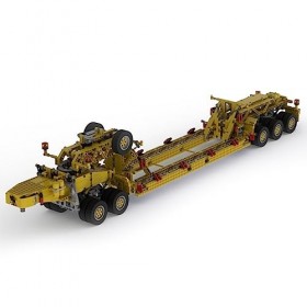 Lumitex Camion technique avec remorque, briques de construction, camion technique conçu par LEGOLAUS, 1:19 2407 blocs de serr