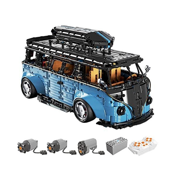 SRYC Blocs de construction Technic Autobus, 1 : 8 Modèle de bus de voiture avec moteurs, 3299 pièces Briques de serrage Techn