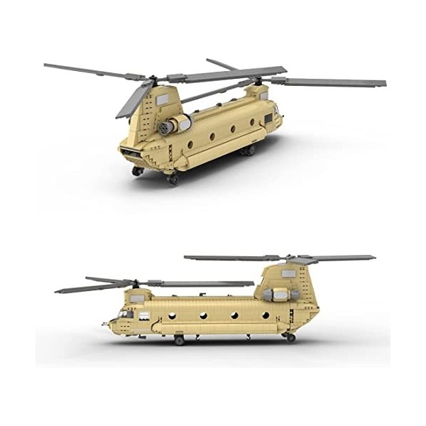 Blocs de Construction, MOC-24312 CH-47 F Chinook Military, Ensemble de Blocs de Construction modèles, Jouets de développement