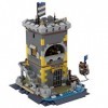 WangSiwe 958Pcs Pirate Ship And Wharf Building Set, Mmoc-85265 Medieval Pirate Fortress Building Blocks Moc Set Toys, Compati