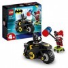 LEGO 76220 DC Batman Batman vs. Harley Quinn, Figurines et Jouet de Moto, avec Accessoire Batarang, Jouet Enfants, Garçons et