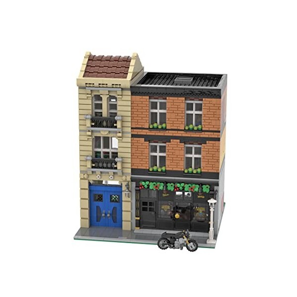 MERK Modular Building House Blocks, MOC-56856 Kit de construction de magasin antique Modèle compatible avec Lego 1769 pièces