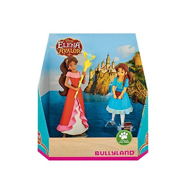 Bullyland 13081 Walt Disney Avalor Ensemble de Figurines et Accessoires Cadeaux Elena et Isabel Env. 7,8 et 10 cm, Multicolor