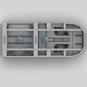 WangSiwe Star Space Wars Venator Star Destroyer Moc-87840, 2077Pcs Space Wars Venator Star Destroyer Building Block Jouets de