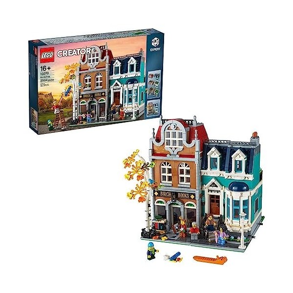 LEGO Creator Expert Bookshop 10270 Modular Building Kit, Big Set and Collectors Toy for Adults, New 2020 2,504 Pieces 