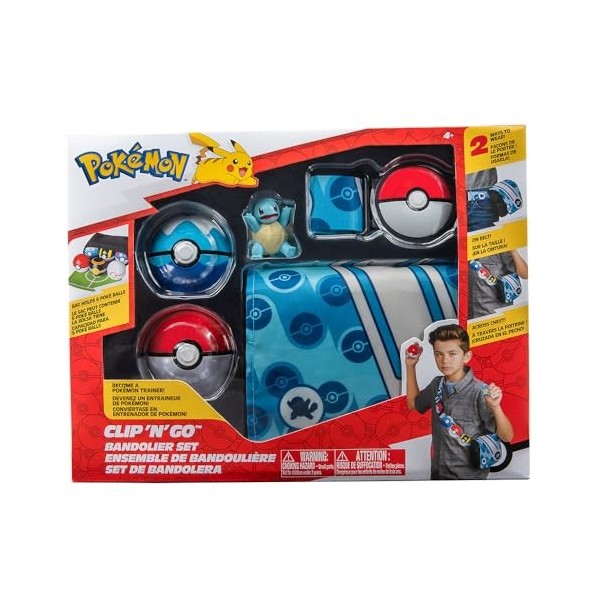 Bandai - Pokémon – Sac et Ceinture bandoulière du dresseur – Ensemb