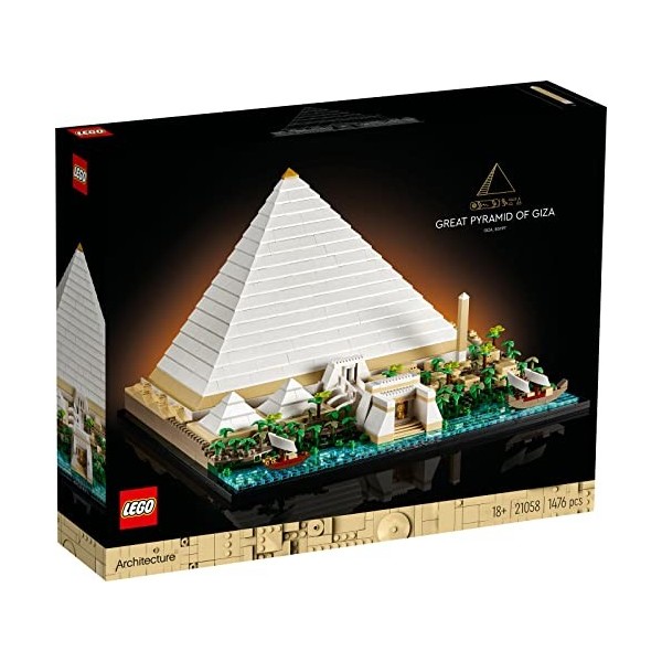 BRICKCOMPLETE Lego Architecture 21058 Lot de 2 pyramide Cheops & 21028 New York City