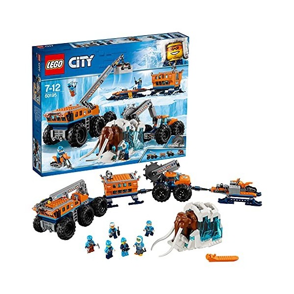 LEGO City - La base arctique dexploration mobile - 60195 - Jeu de Construction