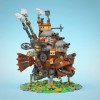 Panno Ensemble de Blocs de Construction de scène de Film MOC Walking Castle, Compatible avec Howl Moving Castle, Compatible a