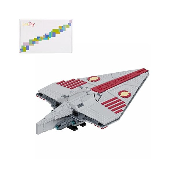 YANYUESHOP Technic Spaceship Building Set, 1627Pcs MOC-101461 Acclamator I-Class Assault Ship Starfighter, Spaceship Toy Comp