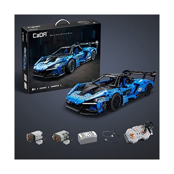 YANYUESHOP 1/10 Technic Car Building Blocks, 2088Pcs MOC Race Car Building Set Collectable Car Compatible avec Lego Technic