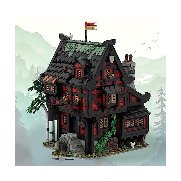 Modulaire Architecture Blocs De Construction 2929pièces MOC-111710 The CRUSADERS INN Nano Micro Blocs De Construction Mini E