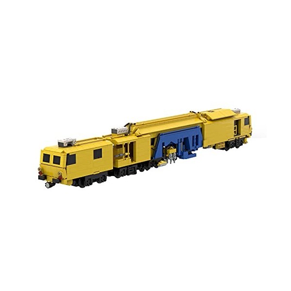 JUYI Briques de construction Technique Train ferroviaire, 1402 pièces MOC-74857 Train Technique City Train Modèle Kit de cons