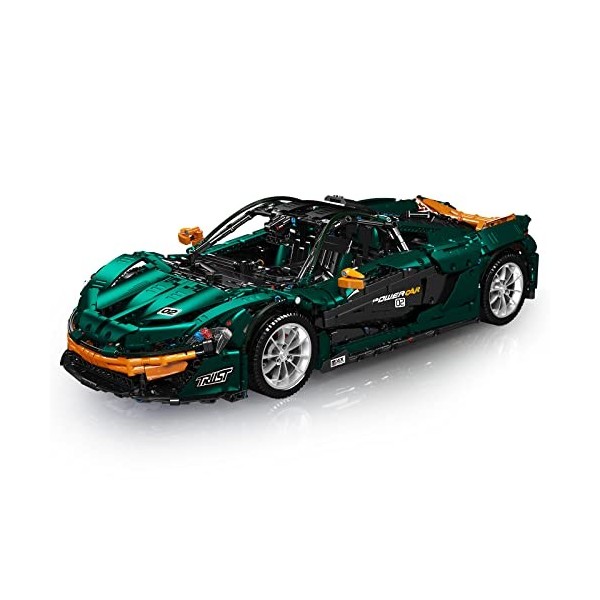 YESHIN 13091 1: 8 Technique Roadster Building, Grande télécommande Technique Racing avec 9 Moteurs, 3239 pièces MOC Car Clip 