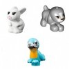 LEGO Amis Animal Lot 4 – Chien, lapin, Manque bleu LEGO