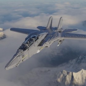 Technik Ensemble De Blocs De Construction 2239Pièces MOC F14 Tomcat Fighter Nano Micro Blocs De Construction Mini Ensemble De