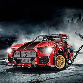 FYHCY Technic Voiture de Sport Jeu de Construction, Voiture Télécommandée GT500, 3386 Pièces Blocs Compatible avec Lego Techn