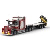 MERK Technique Crane Truck Logging Truck pour camion NG-1632 Titan Grand Custom Building Blocks, MOC Set – Compatible avec Le