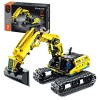 YANYUESHOP Kit de Construction de Pelle Technique - 1106 véhicules de Construction de Pelle télécommandés avec Moteur et cont