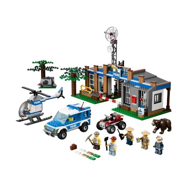 LEGO City - 4440 - Jeu de Construction - Le Poste de Police en Forêt