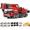 FYHCY Blocs de Construction de Grue Technique, Double télécommande avec 8 Moteurs, modèle de Grue géante Mold King 13107, 259