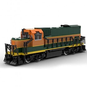ASSA Technik Pacific GP15 Kit de construction de train 1453 pièces + blocs de serrage rétro compatible avec Lego kit PF et a