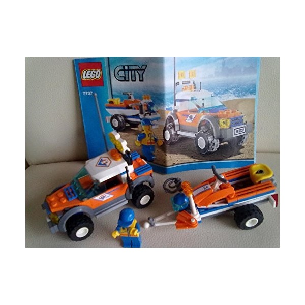 LEGO - 7737 - Jeu de construction - LEGO City - Le 4x4 et le scooter des mers des garde-côtes