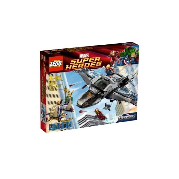 LEGO Super Heroes - 6869 - Jeu de Construction - Le Combat Aérien en Quinjet