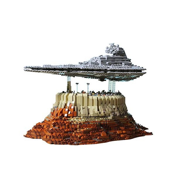Onenineten Maquette Imperial Star Destroyer et Jedha City Blocs de Construction, Grand Sci-FI Modèle de UCS Vaisseau Spatial,