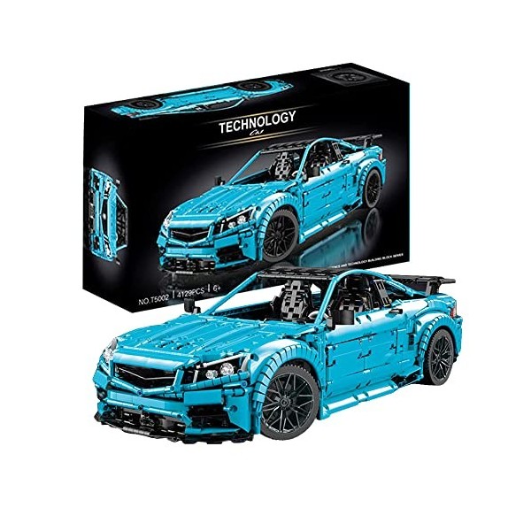 MARM Technic Voiture C63, Modèle à Collectionner Jeux de Construction, Échelle 1:8, Compatible avec Lego Technic 4129 Pièces