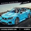 MARM Technic Voiture C63, Modèle à Collectionner Jeux de Construction, Échelle 1:8, Compatible avec Lego Technic 4129 Pièces