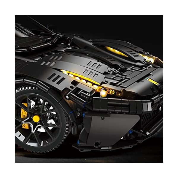 Myse Technic Voiture de Sport Blocs Construction, 2.4Ghz Télécommande Supercar Modèle for Ferrari F12, 3097+ Pièces Jeu Compa