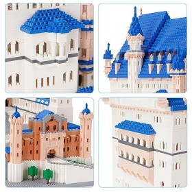 LULUFUN Kit de blocs de construction, mini kit de construction, ensemble de mini blocs darchitecture, jeu de jouets pour adu