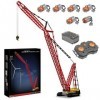 SDXFUWA 17015 Grue sur Chenilles, Assemblages de Blocs de Construction, contrôle APP/RC, pour Enfants de 14 +/Adulte 4,318 p