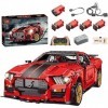 Auspcers Technic Voiture de Sport Jeu de Construction, 3386 Pièces Shelby GT500 2.4Ghz/APP Télécommande avec Moteur, Voiture 