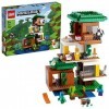 LEGO 21174 Minecraft La Cabane Moderne dans l’Arbre, Jouet Maison de Poupée, Modèle de Collection avec Figurine Creeper, pour