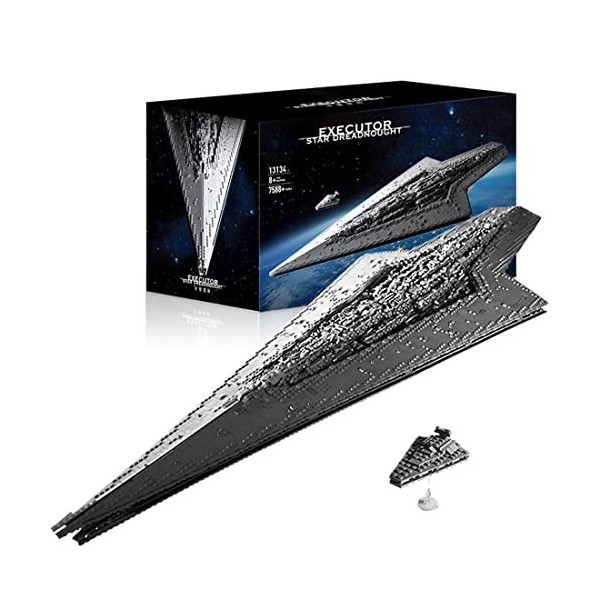 KAML Maquette Imperial Star Destroyer et Jedha City Blocs de Construction, Sci-FI Modèle de UCS Vaisseau Spatial, 5162+ Pièce