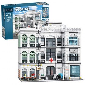 DOSGO Modèle de Bloc de Construction de lhôpital, 4953 pièces MOC Maison de Ville Modèle Jeu de Construction Kit Compatible 