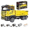 KAML Technic Grue Camion Blocs de Construction, 2.4Ghz/APP RC Électrique Grue Télécommandé avec et Moteur, Jeu de Constructio