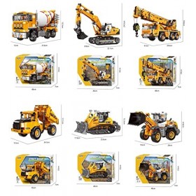 Blocs de construction éducatifs Jouets pour enfants dâge préscolaire 1357 pièces Jouet dingénierie Creative Truck Set Cadea