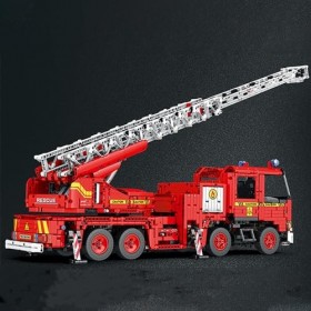 Bloc de construction de camion pompiers technologie, 3266 pièces MOC Clamp Construction voiture jouet, 2,4 GHz/app RC modèle 