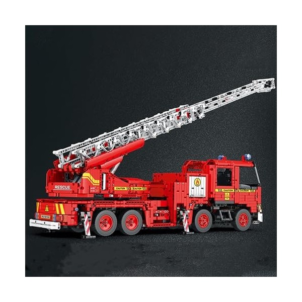 Bloc de construction de camion pompiers technologie, 3266 pièces MOC Clamp Construction voiture jouet, 2,4 GHz/app RC modèle 