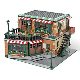 WangSiwe 54894 Ensembles de Construction DArchitecture, Ensemble de Construction de Modèle de Café Central Perk 2258 Pièces,