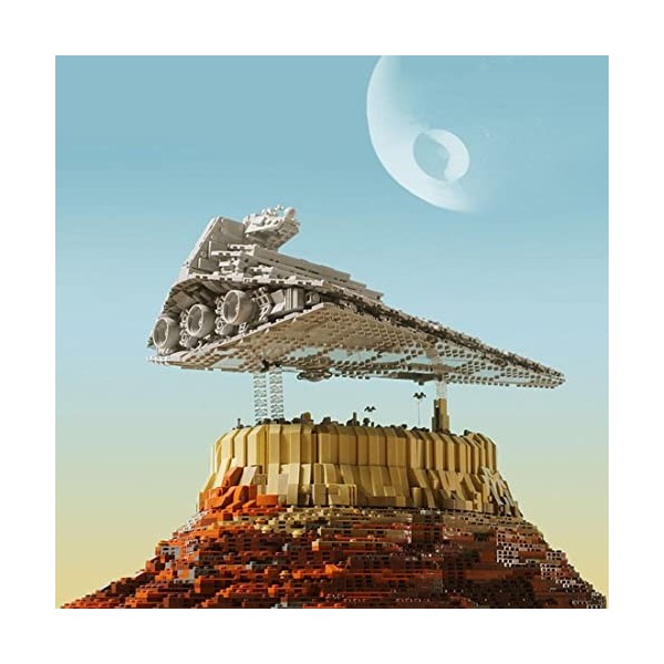 Kit de construction Technique Destroyer étoilé, 5162 pièces, The Empire Over Jedha City Superstar Destroyer Modèle Blocs de c