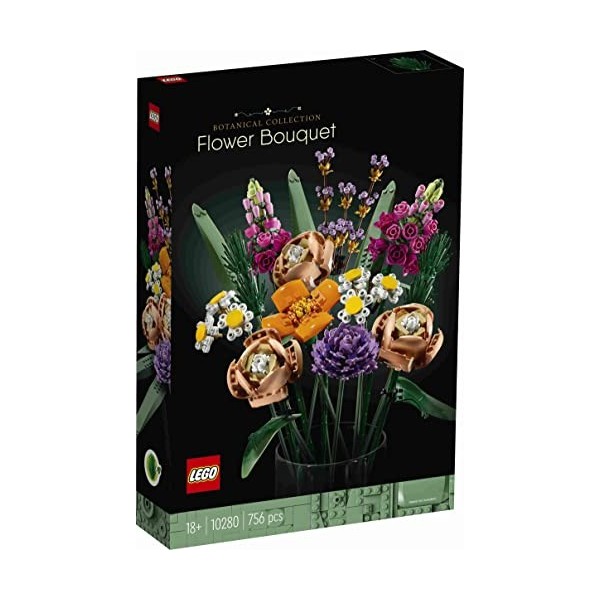 Lego 10280 Lot de 3 bouquets de fleurs 10281 Bonsaï et oiseau de paradis 10289