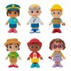 CoComelon JWC0223 Lot de 6 Figurines de Jeu Career Friends JWC0223 - Jouets pour Enfants, Tout-Petits et Enfants dâge présco