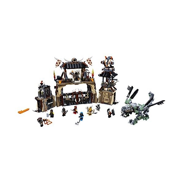 LEGO NINJAGO Masters of Spinjitzu: Dragon Pit 70655 Ninja Toy Building Kit with Green Dragon Model, Ninja Action Battle Plays